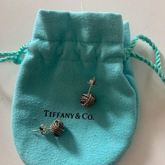 Tiffany & Co. Jewelry - Tiffany & co. Twist knot silver earrings